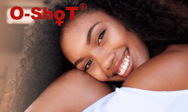 2658642 Bright smiling woman with healthy skin, promoting performance pain relief and sports medicine expertise.