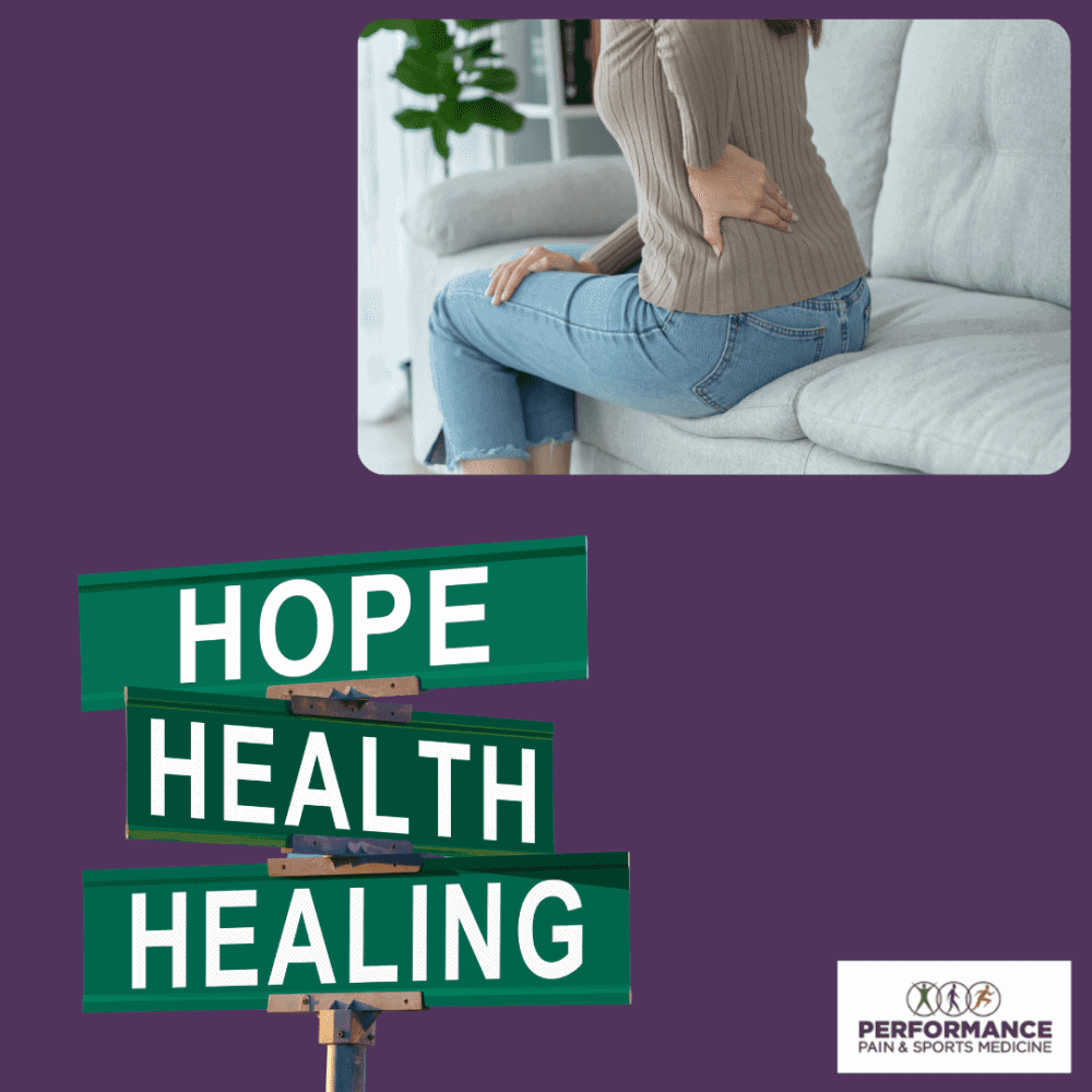 Chronic lower back pain relief and sports injury treatment at Performance Pain and Sports Medicine. Expert care helps restore movement, reduce pain, and optimize athletic performance.