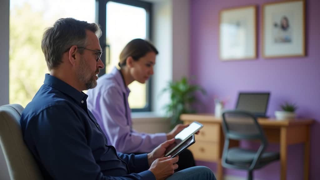 Patient consulting with physician about epidural steroid injection duration and treatment planning in Houston